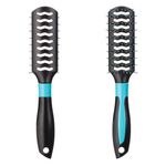 Ingrijire personala si Cosmetice - Ingrijire personala - Ingrijire par - Perii de par si piepteni - Perie par dreptunghiulara, plastic, maner antiderapant, albastru - Infinity.ro