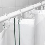 Casa si Gradina - Textile si covoare - Perdele si draperii - Accesorii perdele si draperii - Set inele perdea de dus, 12 buc, transparent - Infinity.ro