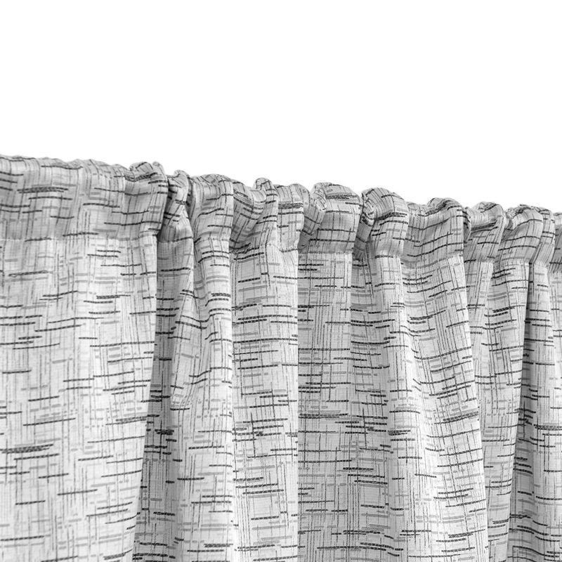 Casa si Gradina - Textile si covoare - Perdele si draperii - Perdele - Perdea decorativa, model cu dungi, gri, 140x 260cm, poliester - Infinity.ro