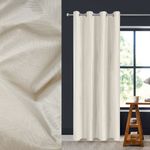 Casa si Gradina - Textile si covoare - Perdele si draperii - Perdele - Perdea decorativa, model frunze reliefate, culoare ecru, 140x 260 cm, inele 4 cm, poliester - Infinity.ro
