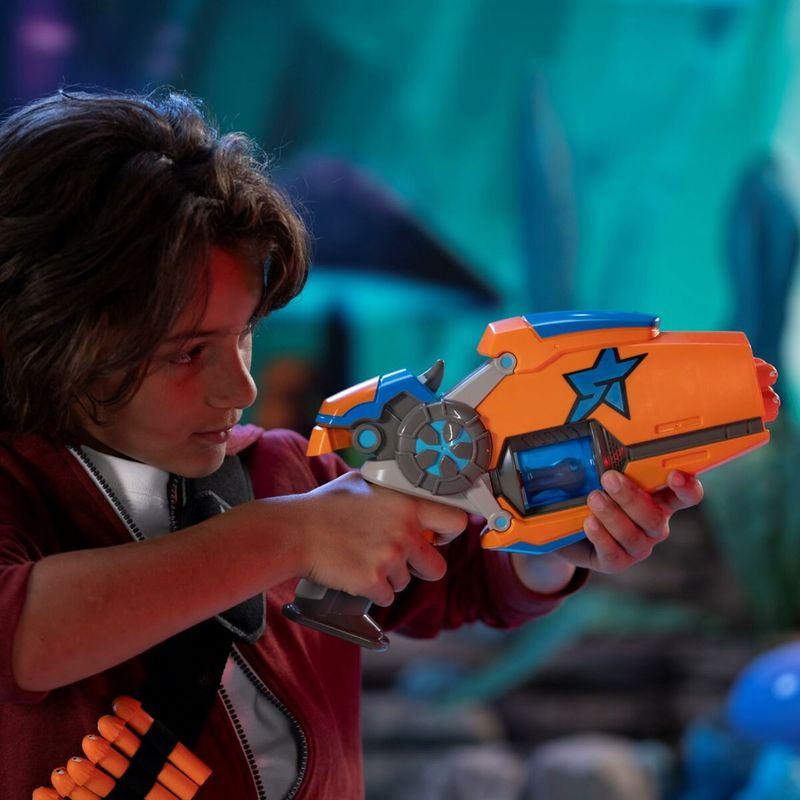 Jucarii, Copii si Bebe - Jucarii si jocuri - Jucarii de rol - Arme de jucarie - Pistol cu Sageti Bizak Slugterra Eli'S Megamorph Blaster Portocaliu - Infinity.ro