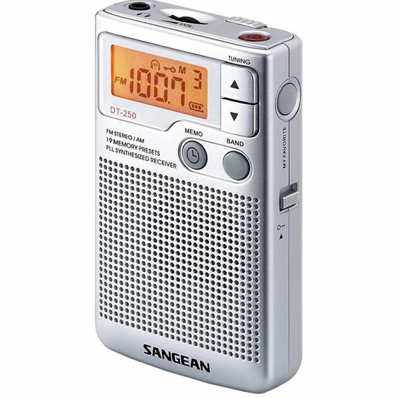 TV, Audio-Video si Foto - Portabile audio - Radio - Radio Sangean DT250S Argintiu - Infinity.ro