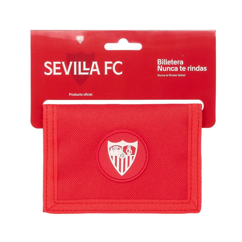 Fashion, accesorii si bijuterii - Copii - Accesorii copii - Genti si rucsacuri copii - Portmoneu Sevilla Fútbol Club Rosu 12,5 x 9,5 x 1 cm - Infinity.ro