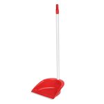 Market - Curatenie si intretinere casa - Produse menaj - Maturi si farase - Faras plastic, model lung, culoare rosu, maner filetat, inaltime 76cm - Infinity.ro