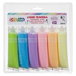 Carti si Birotica - Rechizite - Pictura si desen - Acuarele si culori - Set culori tempera lichida, multicolor, 6 bucati, capacitate 60ml, finisaj satinat - Infinity.ro