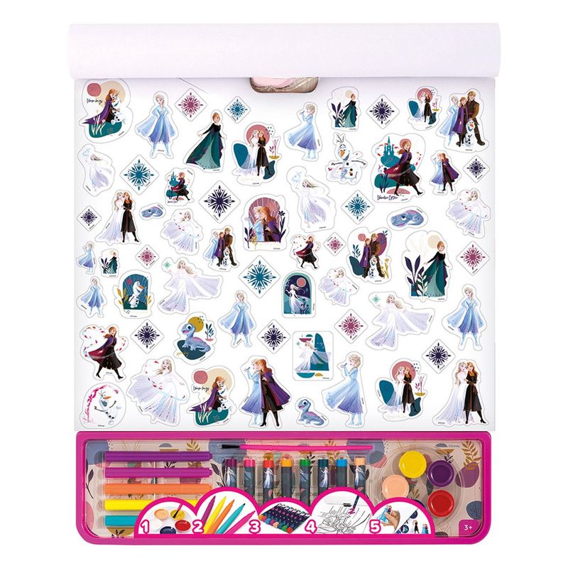 Jucarii, Copii si Bebe - Jucarii si jocuri - Jucarii & jocuri educative - Seturi pictura si desen - Set colorat as, giga block, 5 in 1, multicolor, 35 x 1 x 42cm, frozen - Infinity.ro