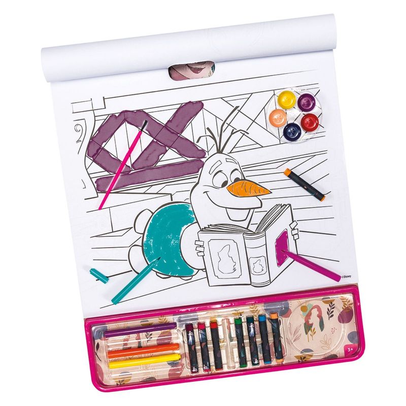 Jucarii, Copii si Bebe - Jucarii si jocuri - Jucarii & jocuri educative - Seturi pictura si desen - Set colorat as, giga block, 5 in 1, multicolor, 35 x 1 x 42cm, frozen - Infinity.ro