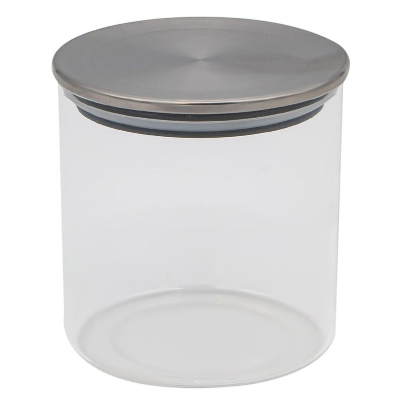 Casa si Gradina - Bucatarie si vesela - Organizare si depozitare bucatarie - Borcane si capace - Borcan depozitare, model borosilicat, capac metalic, transparent, capacitate 350ml - Infinity.ro