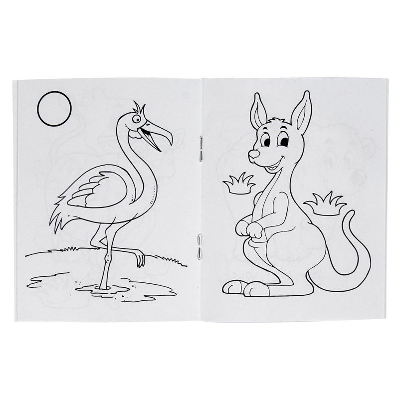 Carti si Birotica - Carti - Carti pentru copii - Carti de colorat - Carte de colorat, model animale, dimensiune 10.5 x 13.5cm, 8 file, multicolor - Infinity.ro