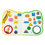 Carti si Birotica - Carti - Carti pentru copii - Carti pentru bebelusi - Carte educationala cartonata, model invat cu doamna girafa, multicolor, 17 x 21cm - Infinity.ro