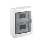 Casa si Gradina - Electrice - Tablouri electrice si accesorii - Cutie sigurante 16M PT 8x2 randuri IP40 usa transparenta Viko VL-CS16.A - Infinity.ro
