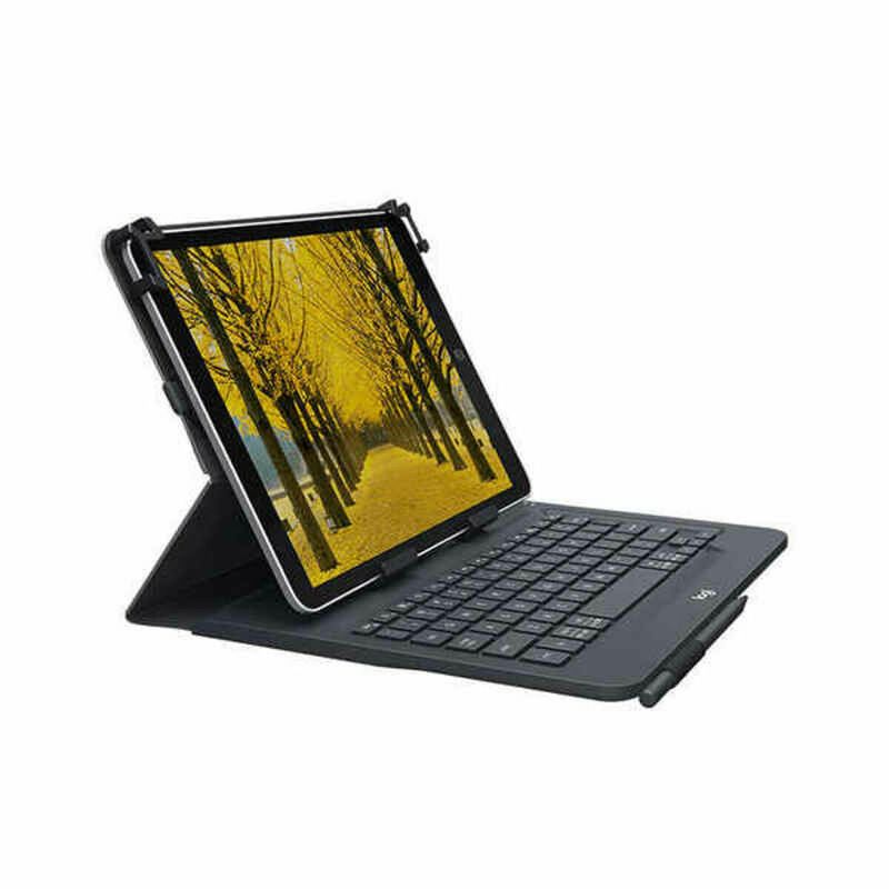 Laptop, Telefoane si Tablete - Tablete si accesorii tablete - Accesorii Tablete - Huse tablete - Tastatura Bluetooth cu Suport pentru Tableta Logitech 920-008336 Negru Qwerty Spaniola QWERTY - Infinity.ro