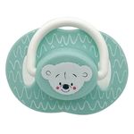 Jucarii, Copii si Bebe - Hrana si alaptare - Biberoane, suzete si accesorii hranire - Suzete si accesorii - Suzeta silicon honey baby, ursulet, verde deschis, 0-6 luni, cutie sterilizare - Infinity.ro