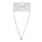 Fashion, accesorii si bijuterii - Femei - Bijuterii femei - Coliere femei - Colier femei, modele diverse, culoare argintie, margea alba si strass - Infinity.ro