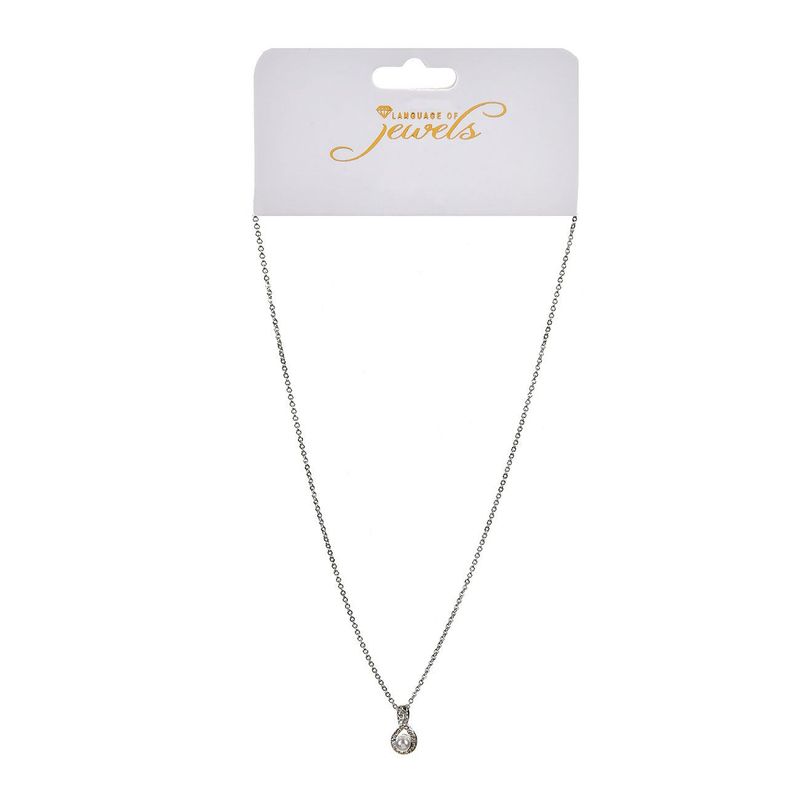 Fashion, accesorii si bijuterii - Femei - Bijuterii femei - Coliere femei - Colier femei, modele diverse, culoare argintie, margea alba si strass - Infinity.ro