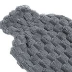 Casa si Gradina - Bucatarie si vesela - Cani si pahare - Sticle - Husa sticla apa calda, model carouri, material poliester, capacitate 2l, gri - Infinity.ro