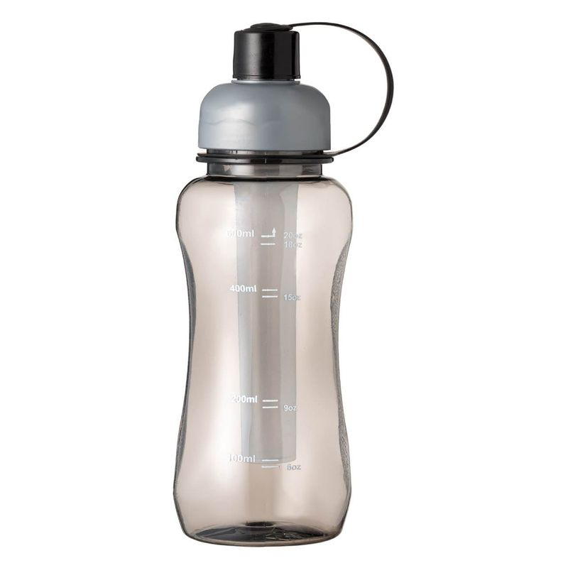 Casa si Gradina - Bucatarie si vesela - Cani si pahare - Sticle - Sticla apa sport, model cu acumulator de gheata, capacitate 600ml, negru transparent, plastic - Infinity.ro