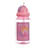 Casa si Gradina - Bucatarie si vesela - Cani si pahare - Sticle - Sticla apa plastic, printese, capacitate 400ml, multicolor, pai incorporal, fete - Infinity.ro