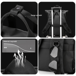 Sport si Outdoor - Articole de voiaj - Rucsacuri - Rucsac multifunctional, laptop, impermeabil, office, business, albastru inchis OBRALIX - Infinity.ro