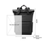 Sport si Outdoor - Articole de voiaj - Rucsacuri - Rucsac multifunctional, laptop, impermeabil, office, business, albastru inchis OBRALIX - Infinity.ro