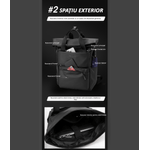 Sport si Outdoor - Articole de voiaj - Rucsacuri - Rucsac multifunctional, laptop, impermeabil, office, business, albastru inchis OBRALIX - Infinity.ro