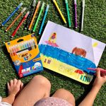 Carti si Birotica - Birotica - Instrumente de scris - Markere si carioci - Set carioci lavabile, bic, 18 bucati, varf subtire, multicolor - Infinity.ro