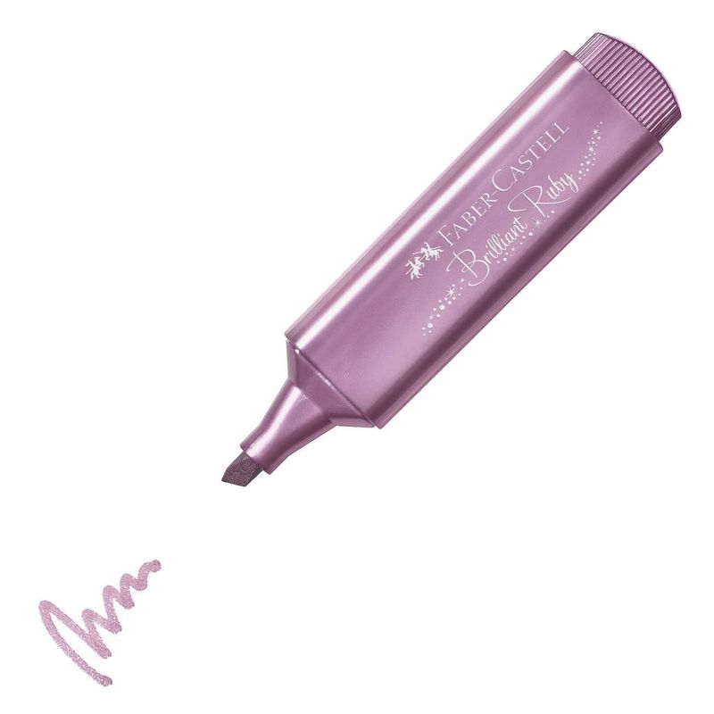 Carti si Birotica - Birotica - Instrumente de scris - Markere si carioci - Evidentiator faber castell, brilliant ruby, efect metalic, culoare mov - Infinity.ro