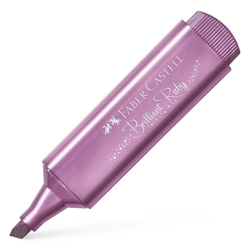 Carti si Birotica - Birotica - Instrumente de scris - Markere si carioci - Evidentiator faber castell, brilliant ruby, efect metalic, culoare mov - Infinity.ro