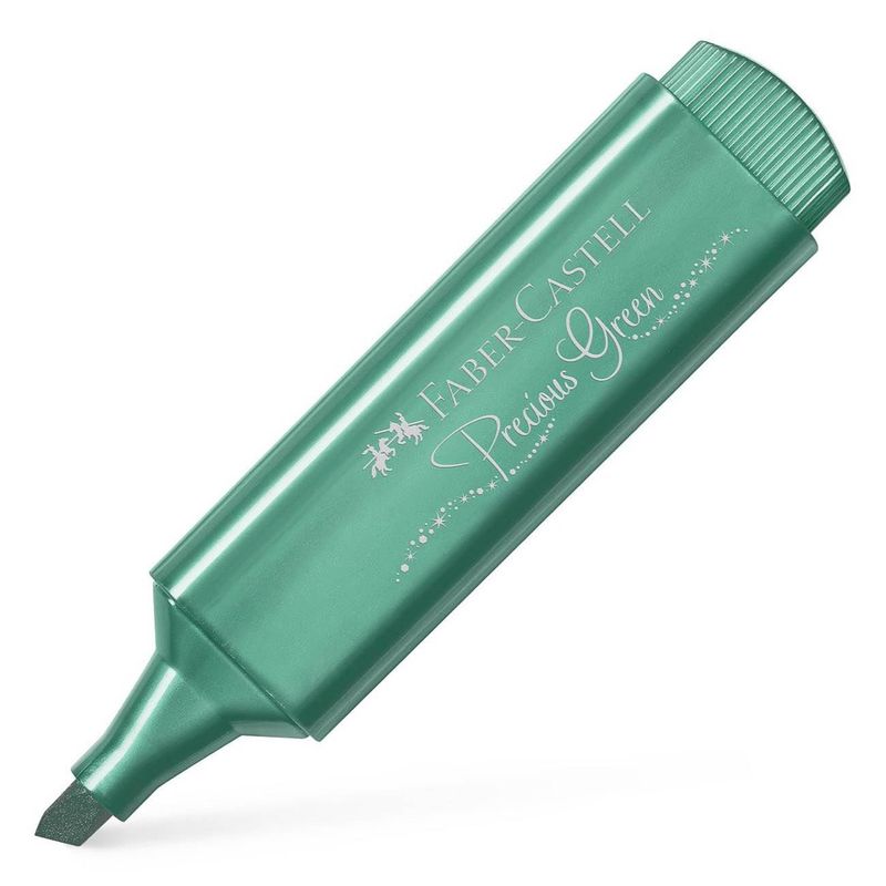 Carti si Birotica - Birotica - Instrumente de scris - Markere si carioci - Evidentiator faber castell, precious green, efect metalic, verde menta - Infinity.ro