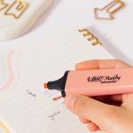 Carti si Birotica - Birotica - Instrumente de scris - Markere si carioci - Evidentiator bic marking, varf lat, culoare roz pastel - Infinity.ro
