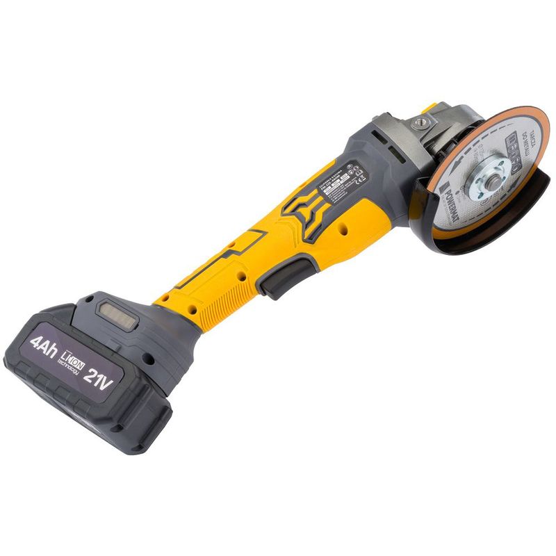 Casa si Gradina - Constructii - Scule electrice si accesorii - Polizoare - Polizor unghiular PM-SZK-4AHM, 2 x acumulator, 21 V, Powermat PM1320 - Infinity.ro