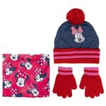 Fashion, accesorii si bijuterii - Copii - Accesorii copii - Caciuli si palarii copii - Set pentru copii, cu caciula, manusi si guler, personaj Minnie, Cerda - Infinity.ro