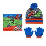 Fashion, accesorii si bijuterii - Copii - Accesorii copii - Caciuli si palarii copii - Set pentru copii, cu caciula, manusi si guler, personaj Avengers, Cerda - Infinity.ro