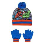 Fashion, accesorii si bijuterii - Copii - Accesorii copii - Caciuli si palarii copii - Set pentru copii, cu caciula, manusi si guler, personaj Avengers, Cerda - Infinity.ro
