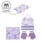 Fashion, accesorii si bijuterii - Copii - Accesorii copii - Caciuli si palarii copii - Set pentru copii, cu caciula, manusi, guler si cutie cadou, personaj Frozen, Cerda - Infinity.ro