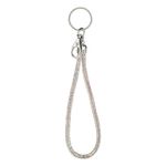 Fashion, accesorii si bijuterii - Femei - Accesorii femei - Alte accesorii femei - Breloc metal, strass holografic, 15cm, argintiu - Infinity.ro