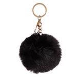 Fashion, accesorii si bijuterii - Femei - Accesorii femei - Alte accesorii femei - Breloc pompon, monocolor, negru, 10cm - Infinity.ro