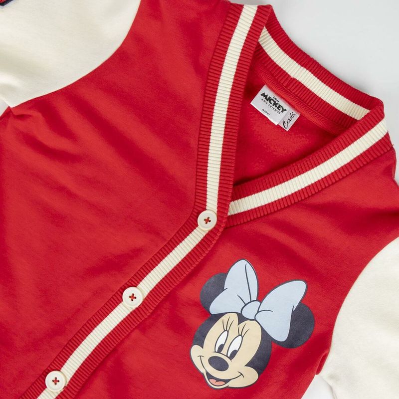 Fashion, accesorii si bijuterii - Copii - Imbracaminte copii - Jachete si geci copii - Vesta Infantil Minnie Mouse Rosu,  3 Ani - Infinity.ro