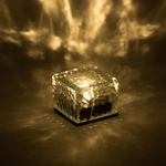 Casa si Gradina - Corpuri si surse de iluminat - Iluminat exterior - Felinare - Felinar solar cub, model crystal, transparent, 7 x 7 x 5cm - Infinity.ro