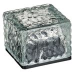 Casa si Gradina - Corpuri si surse de iluminat - Iluminat exterior - Felinare - Felinar solar cub, model crystal, transparent, 7 x 7 x 5cm - Infinity.ro