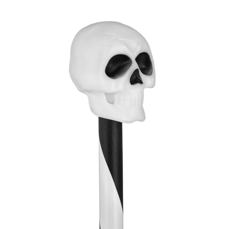 Casa si Gradina - Corpuri si surse de iluminat - Iluminat exterior - Felinare - Felinar solar de gradina, halloween, set 2 bucati, craniu si dovleac, multicolor, 35.5cm - Infinity.ro