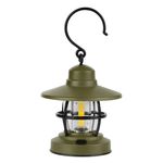 Casa si Gradina - Corpuri si surse de iluminat - Iluminat exterior - Felinare - Felinar suspendabil led, kaki, 3 beci cob, plastic, fara baterii incluse - Infinity.ro