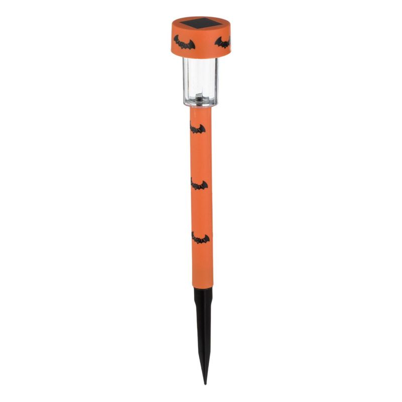 Casa si Gradina - Corpuri si surse de iluminat - Iluminat exterior - Felinare - Felinar solar halloween, 2 modele, culoare negru si portocaliu, inaltime 36cm, plastic - Infinity.ro