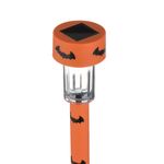 Casa si Gradina - Corpuri si surse de iluminat - Iluminat exterior - Felinare - Felinar solar halloween, 2 modele, culoare negru si portocaliu, inaltime 36cm, plastic - Infinity.ro