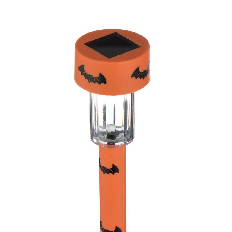 Casa si Gradina - Corpuri si surse de iluminat - Iluminat exterior - Felinare - Felinar solar halloween, 2 modele, culoare negru si portocaliu, inaltime 36cm, plastic - Infinity.ro