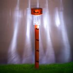 Casa si Gradina - Corpuri si surse de iluminat - Iluminat exterior - Felinare - Felinar solar halloween, 2 modele, culoare negru si portocaliu, inaltime 36cm, plastic - Infinity.ro