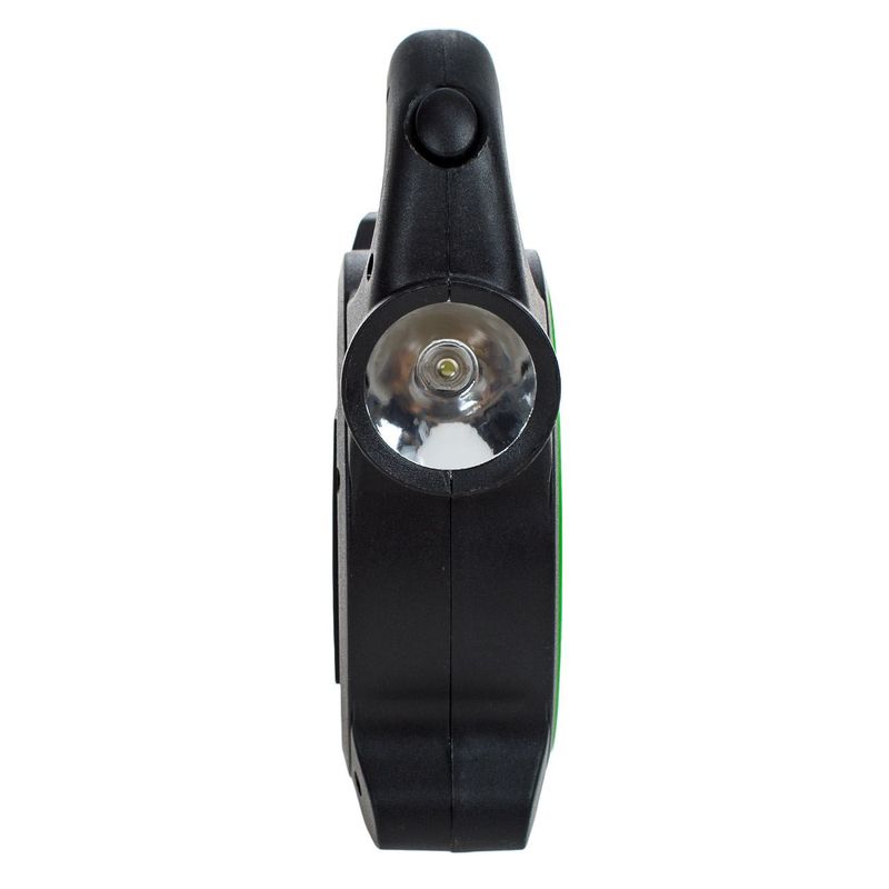 Casa si Gradina - Corpuri si surse de iluminat - Iluminat exterior - Lanterne - Lanterna portabila cob/led, duala, maner ergonomic, baterii incluse, negru/verde - Infinity.ro