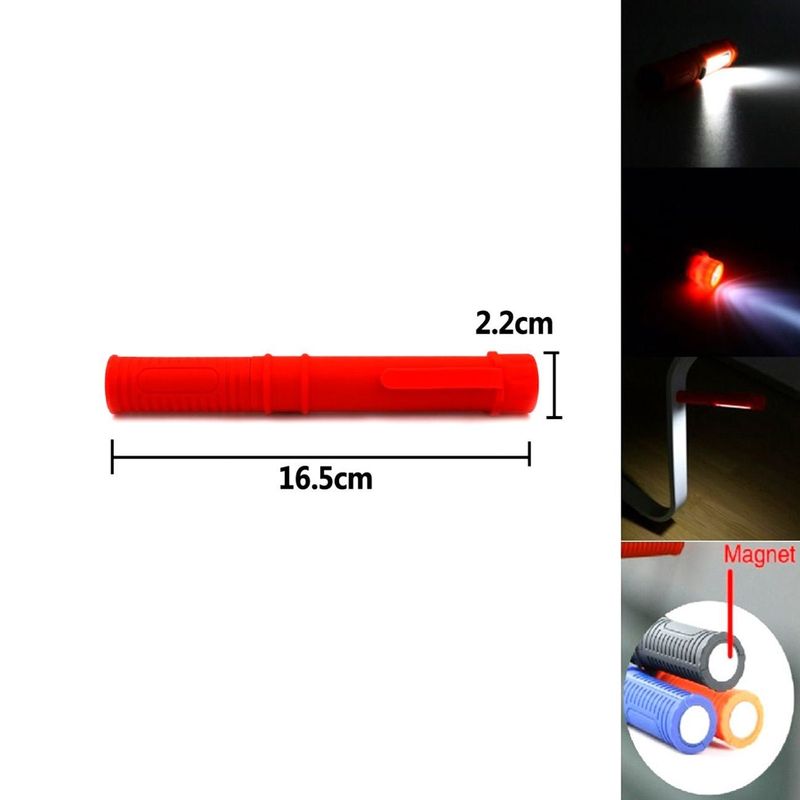 Casa si Gradina/Corpuri si surse de iluminat/Iluminat exterior/Lanterne - Lanterna led cob, abs, 16.5cm, magnetica si cu clips, baterii incluse - Infinity.ro