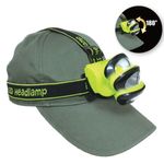 Casa si Gradina - Corpuri si surse de iluminat - Iluminat exterior - Lanterne - Lanterna cap led, 220 lumens, reglabila, verde lime/negru, 7 x 4 x 5cm - Infinity.ro