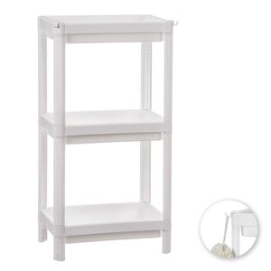 Raft de Baie Ballete Alb Plastic 35,5 x 23 x 75 cm
